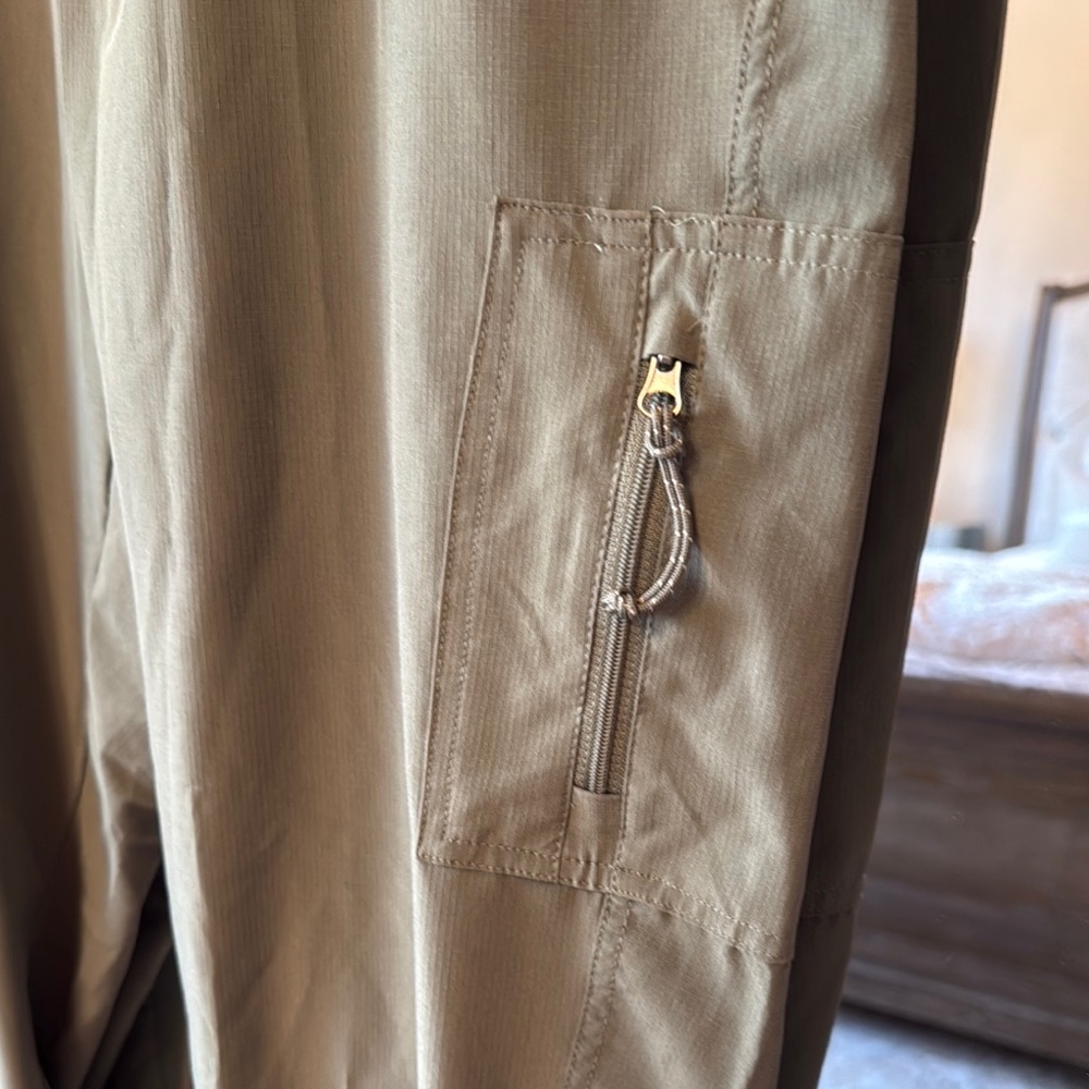 Olive Green Casual Pants - Picture 2 of 3